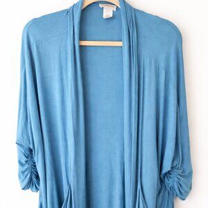 The ZigZag Stripe Teal Cardigan – 2XL 💙